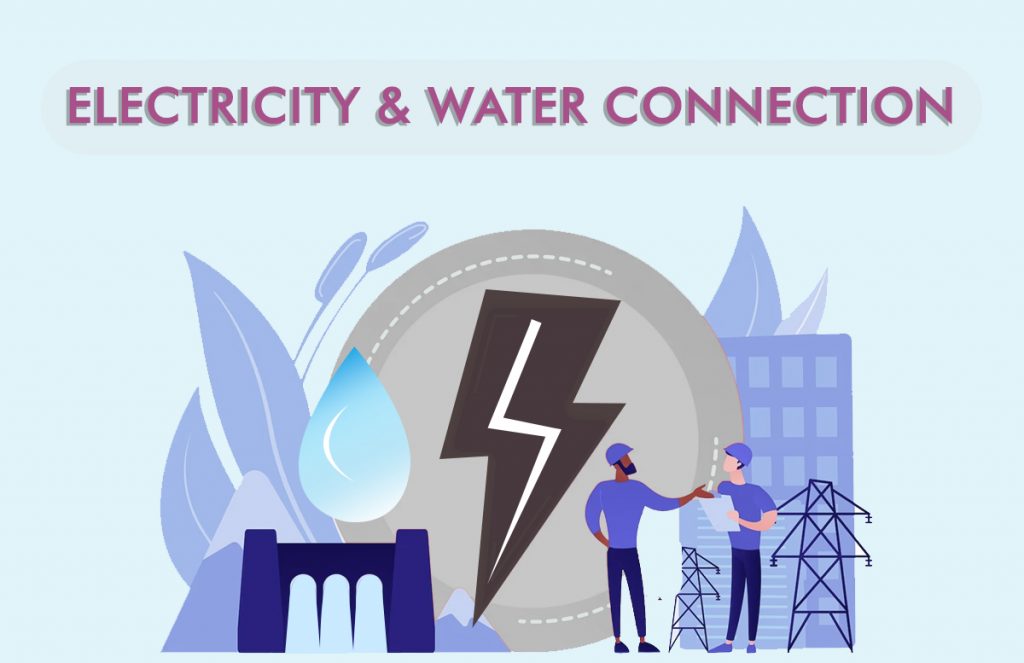 Electricity connection/ Water connection